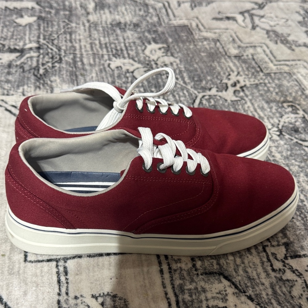 Chaps Burgundy Canvas Men's Sneakers